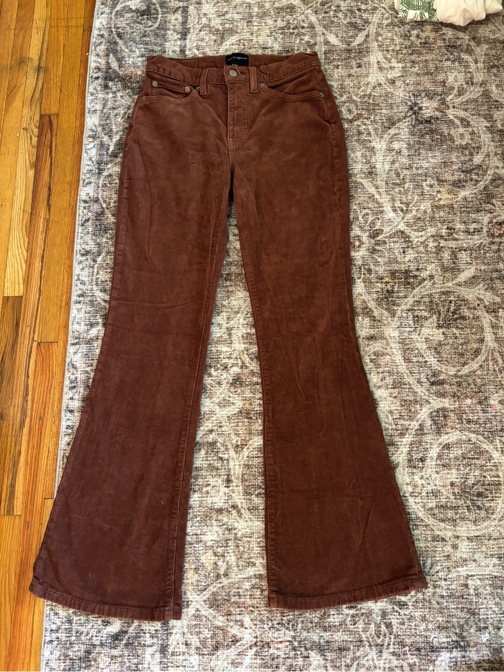 Lucky Brand Brown Corduroy Flared Pants